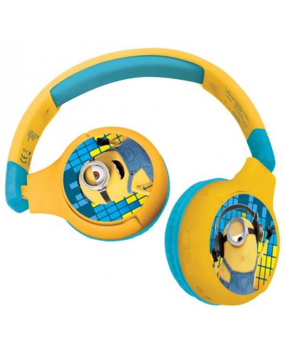 Dječje slušalice Lexibook - The Minions HPBT010DES, bežične, žute - 1
