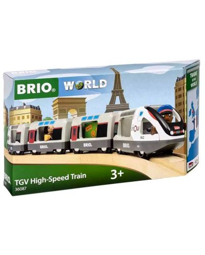 Dječja igračka Brio World - Brzi vlak TVG - 4