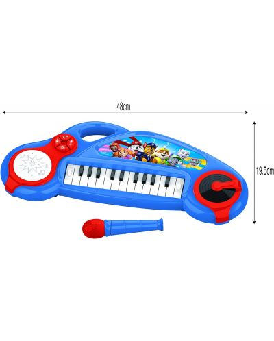 Dječja igračka Lexibook - Elektronski klavir Paw Patrol, s mikrofonom - 2