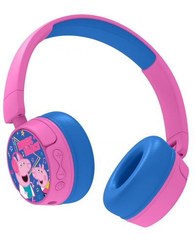 Dječje slušalice OTL Technologies - Peppa Pig Dance, bežične, roza/plave - 3