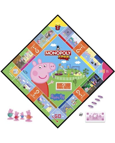 Dječja društvena igra Hasbro Monopoly Junior - Peppa Pig - 3