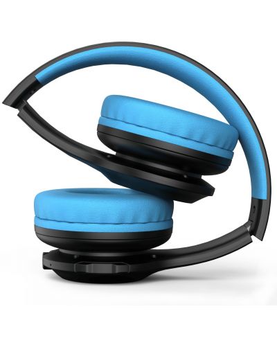 Dječje slušalice PowerLocus - PLED, bežične, crno/plave - 6
