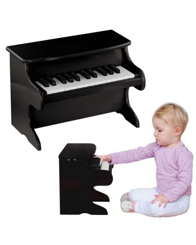 Dječji drveni klavir Viga  - S 25 tipki, crni - 3