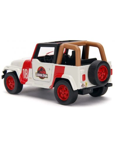 Dječja igračka Jada Toys - Auto Jeep Wrangler, Jurassic Park, 1:32 - 4