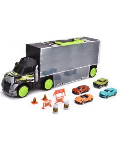 Dječja igračka Dickie Toys - kamion za prijevoz automobila, s 4 autića - 4