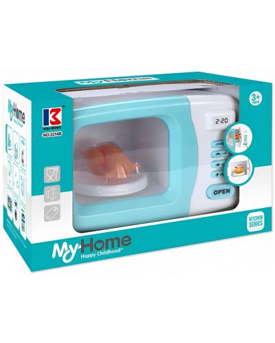 Dječja igračka Raya Toys - Mikrovalna pećnica My Home, plava - 2