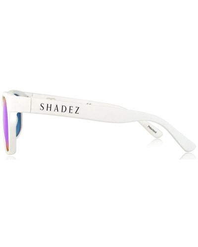 Dječje sunčane naočale Shadez - Od 3 do 7 godina, bijela s ljubičastim lećama - 3