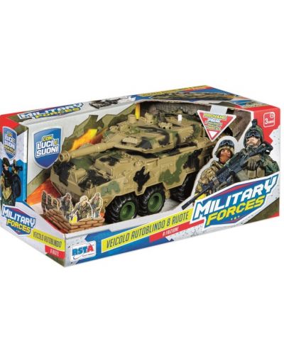Dječja igračka RS Toys - Tenk s gumenim kotačima - 1