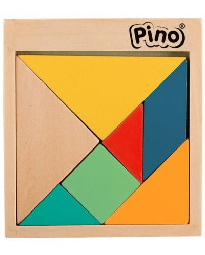 Dječja igra Pino - Tangram, pastelne boje - 1