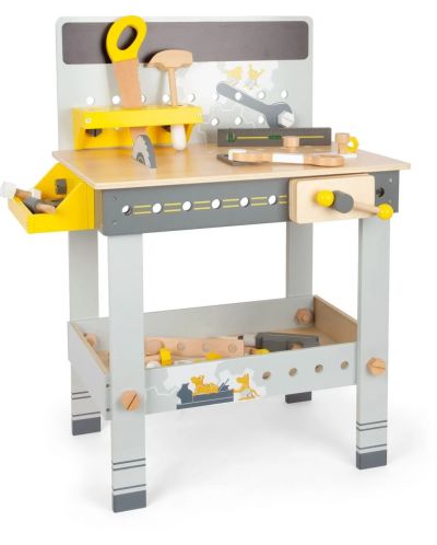 Dječji radni stol s alatima Small Foot - 50 x 41 x 72 cm - 1
