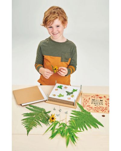 Dječji set za igranje Tender Leaf Toys - Moja drvena botanička preša - 4