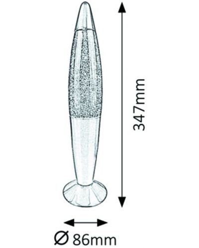 Ukrasna svjetiljka Rabalux - Glitter Rainbow, 15 W, 8.6 x 34.7 cm - 2