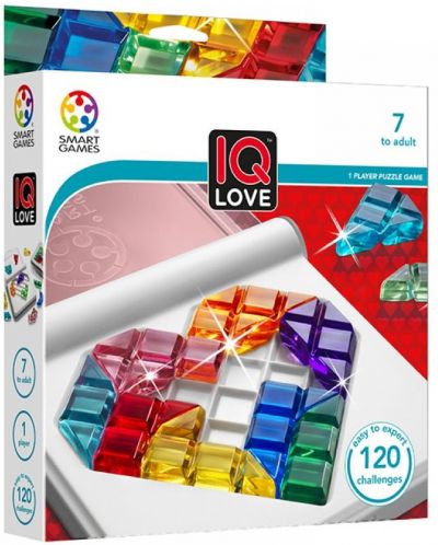 Dječja logička igra Smart Games - Iq Love, sa 120 izazova - 1