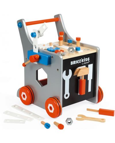 Dječja igračka Janod - Radni pult na kotačima Brico Kids Diy - 1