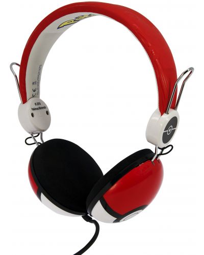 Dječje slušalice OTL Technologies - Pokeball Tween, crvene - 3
