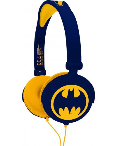Dječje slušalice Lexibook - Batman HP015BAT, plavo/žute - 1