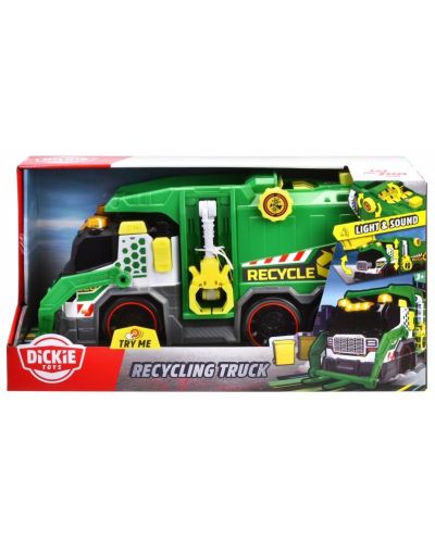 Dječja igračka Dickie Toys - Kamion za reciklažu, sa zvukom i svjetlom - 1