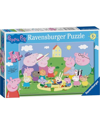 Dječja slagalica Ravensburger od 35 dijelova - Zabava na suncu s Peppa Pig - 1