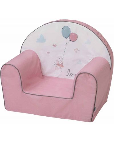 Dječja fotelja Bubaba - Zaljubljeni zeko, ružičasta - 1