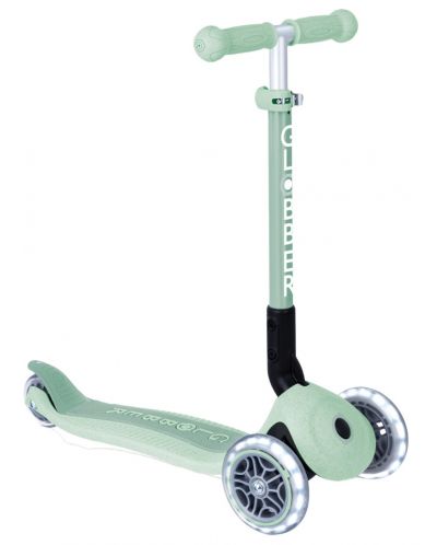 Dječji sklopivi eko romobil Globber - Junior Foldable Lights Ecologic, Pistachio - 1