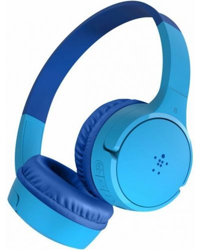 Dječje slušalice s mikrofonom Belkin - SoundForm Mini, bežične, plave - 1