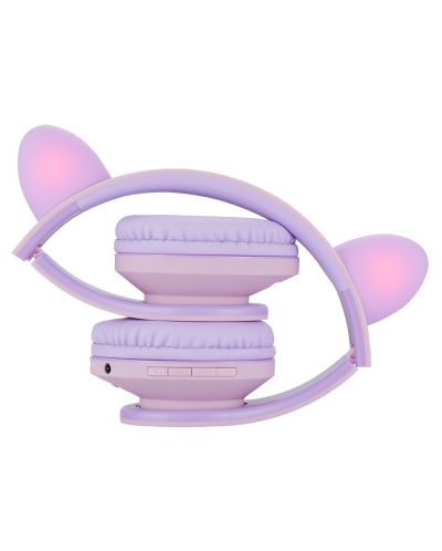 Dječje slušalice PowerLocus - P2, Ears, bežične, ružičasto/ljubičaste - 4
