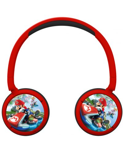 Dječje slušalice OTL Technologies - Mario Kart, bežične, crvene - 2