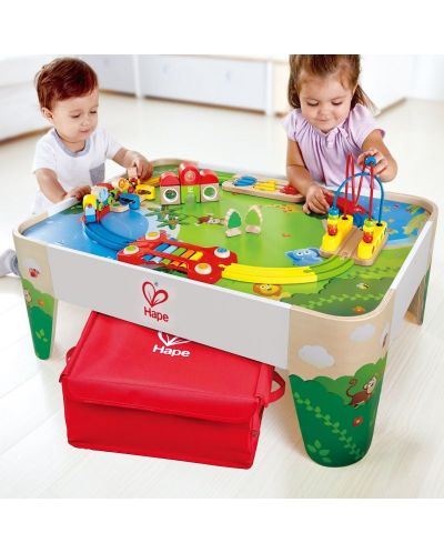 Dječji drveni stol za igru Nare – Željeznički transport - 2