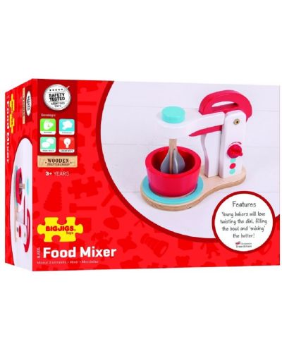 Dječji drveni mikser Bigjigs - Food Mixer - 5