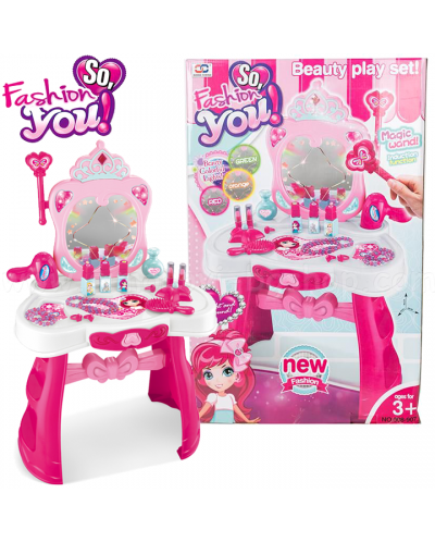 Dječji toaletni stolić Buba - Princess, roza - 4