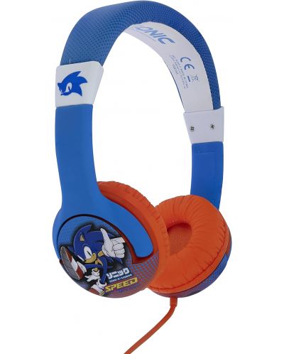 Dječje slušalice OTL Technologies - Sonic, plave/crvene - 2
