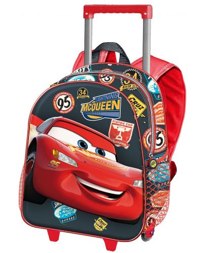 Dječji ruksak na kotače Karactermania - Cars 3, Winner 3D - 1