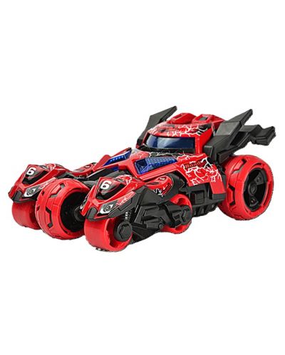 Dječja igračka 3 u 1 Raya Toys - Automobil transformers, crveni - 1