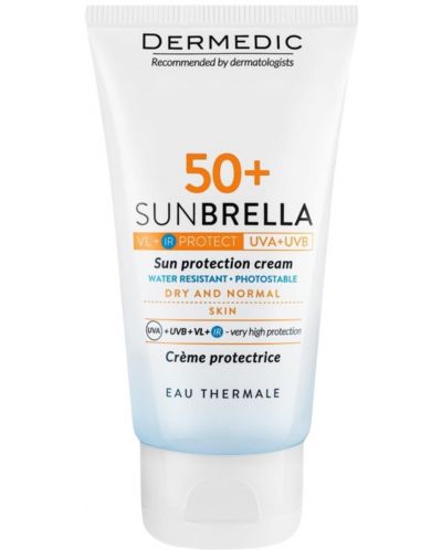 Dermedic Sunbrella Krema za sunčanje za suhu i normalnu kožu, SPF 50+, 50 ml - 1