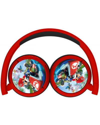 Dječje slušalice OTL Technologies - Mario Kart, bežične, crvene - 5