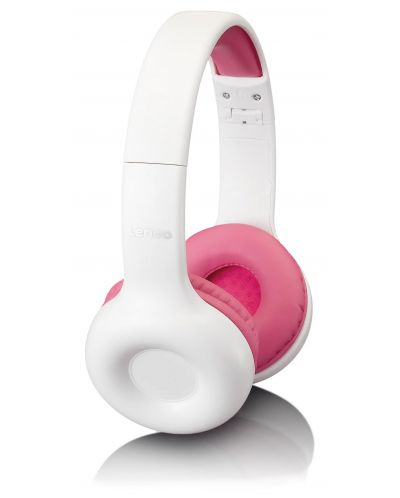 Dječje slušalice Lenco - HP-010PK, roza/bijele - 2