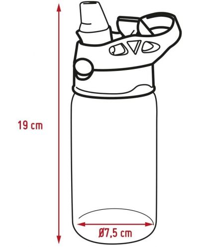 Dječja boca od tritana s ručkom Nerthus - Jednorozi, 450 ml - 2