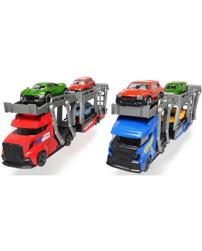 Dječja igračka Dickie Toys -  Autotransporter za tri vozila, crveni - 4