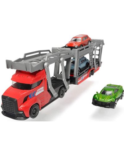 Dječja igračka Dickie Toys -  Autotransporter za tri vozila, crveni - 2