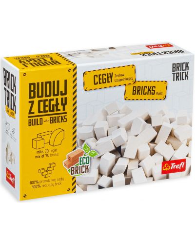 Dekorativne cigle za izgradnju Trefl Brick Trick Refill - Bijele - 1