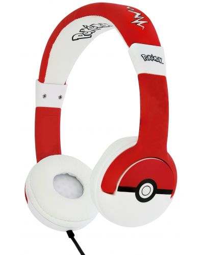 Dječje slušalice OTL Technologies - Pokemon Pokeball, crvene - 2