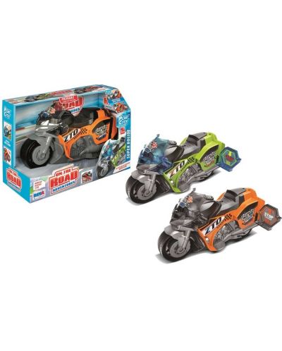 Dječja igračka RS Toys - Frikcijski motor na stazi sa zvukom i svjetlima, 1:16, asortiman - 2
