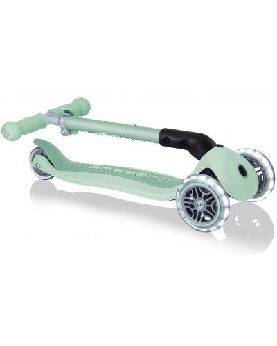 Dječji sklopivi eko romobil Globber - Junior Foldable Lights Ecologic, Pistachio - 6