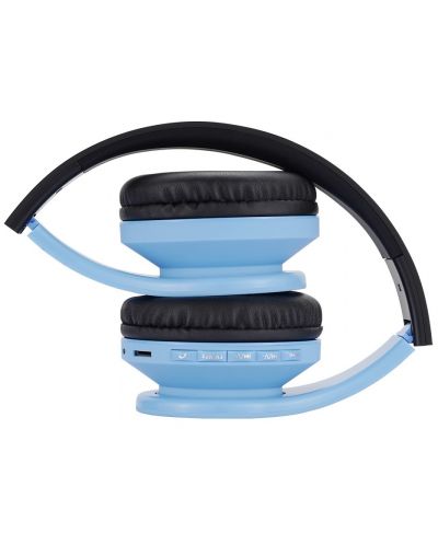 Dječje slušalice s mikrofonom PowerLocus - P1, bežične, plave - 4