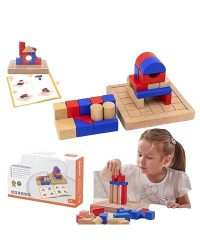 Dječja igras drvenim blokovima Viga - Izrada 3D kompozicija - 6