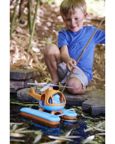 Dječja igračka Green Toys – Morski helikopter, narandžasti - 4