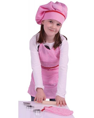 Dječji set za kuhanje Bigjigs - Za oblačenje, roza - 2