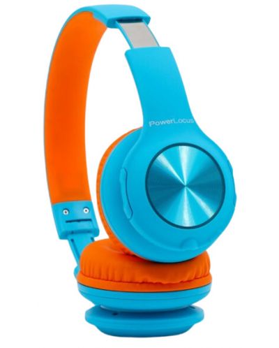 Dječje slušalice PowerLocus - PLED, bežične, plavo/narančaste - 2