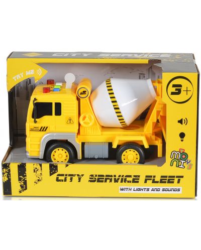 Dječja igračka Moni Toys - Kamion za beton sa zvukom i svjetlom, 1:20 - 1