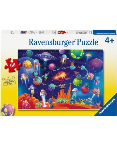 Dječja slagalica Ravensburger od 60 dijelova - Svemirski vanzemaljci - 1